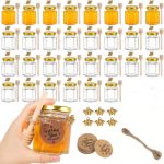 Lot-de-pots-a-miel-en-verre-picture-6