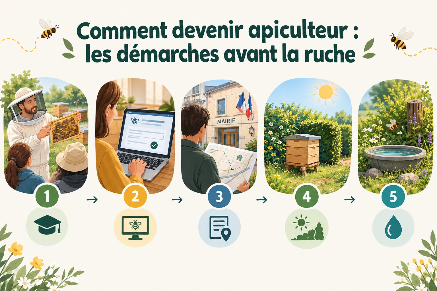 Comment devenir apiculteur : les démarches avant la ruche